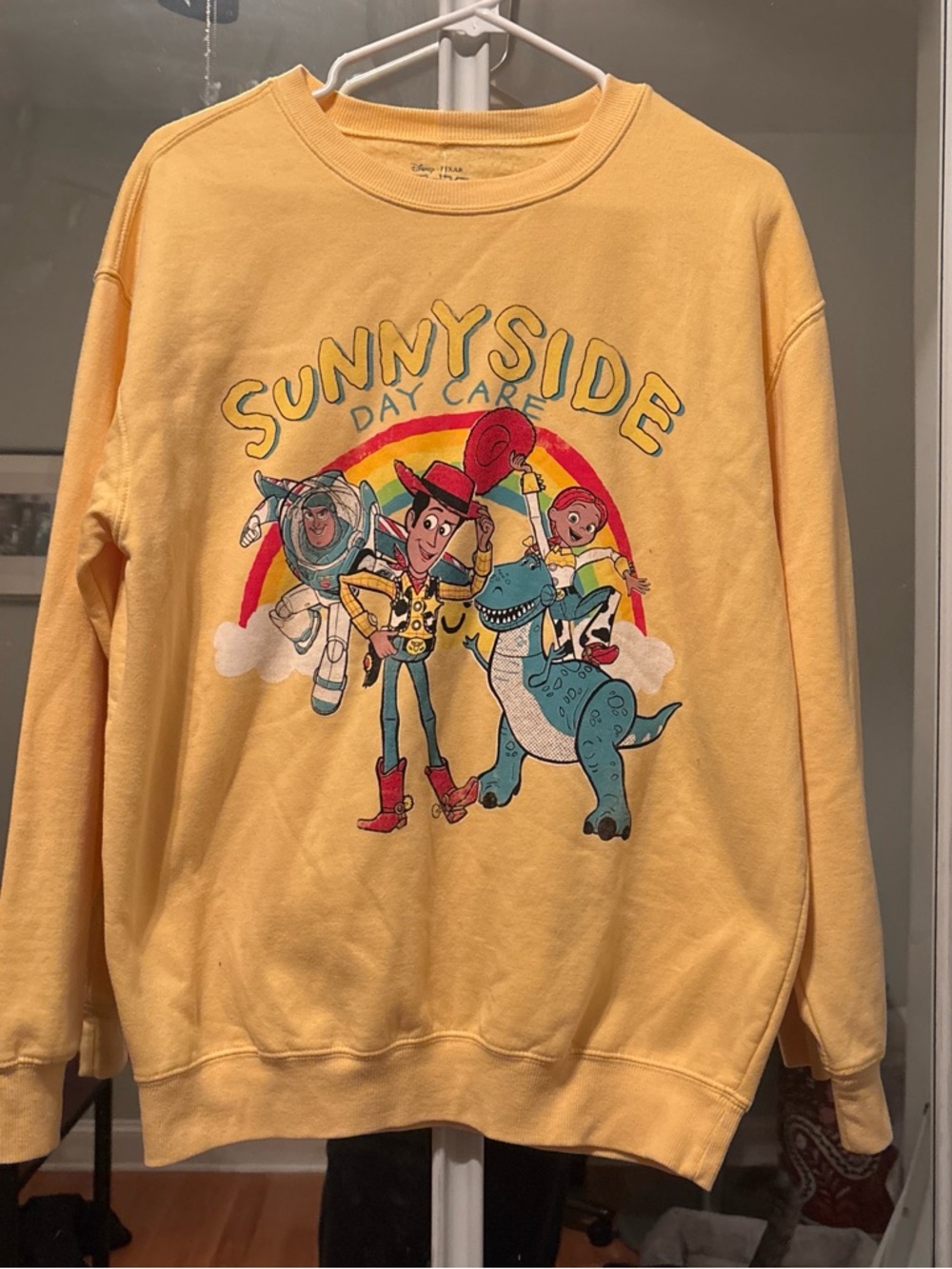 Sunnyside Day Care Yellow Graphic Sweatshirt - Toy Story Characters